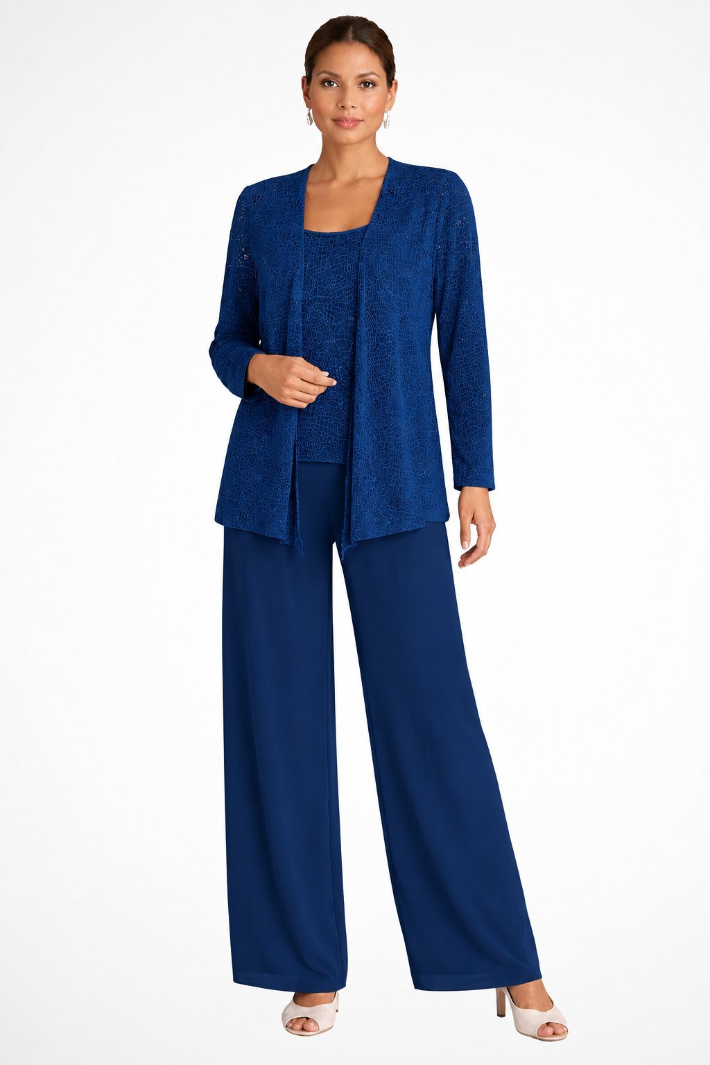 Elegant Layered Three-Piece Pants Set for Women