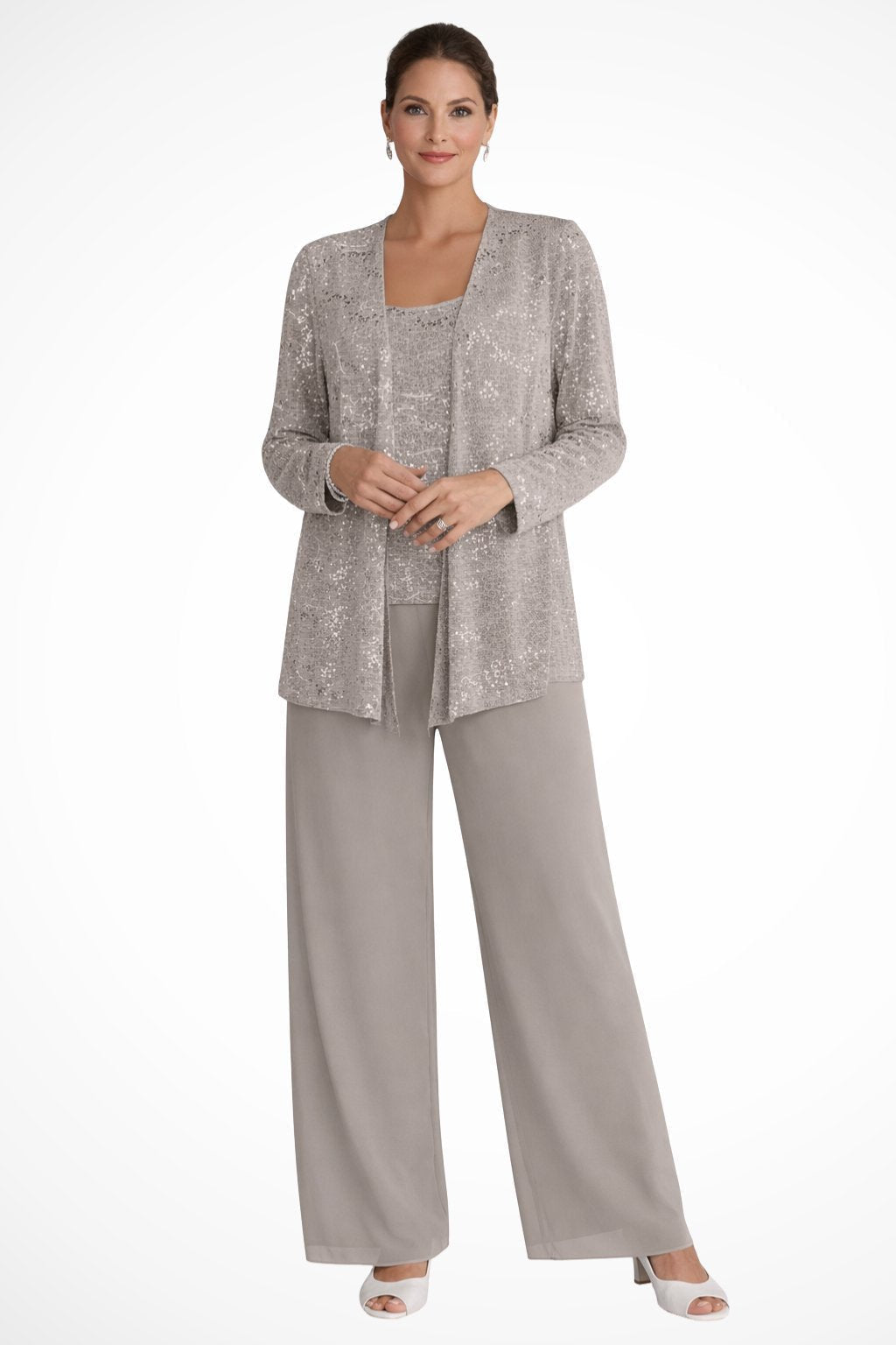Elegant Layered Three-Piece Pants Set for Women