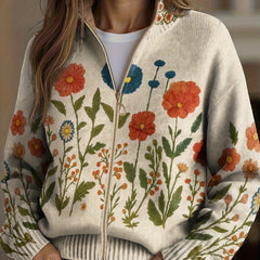 Wildflower Meadow Zip Cardigan