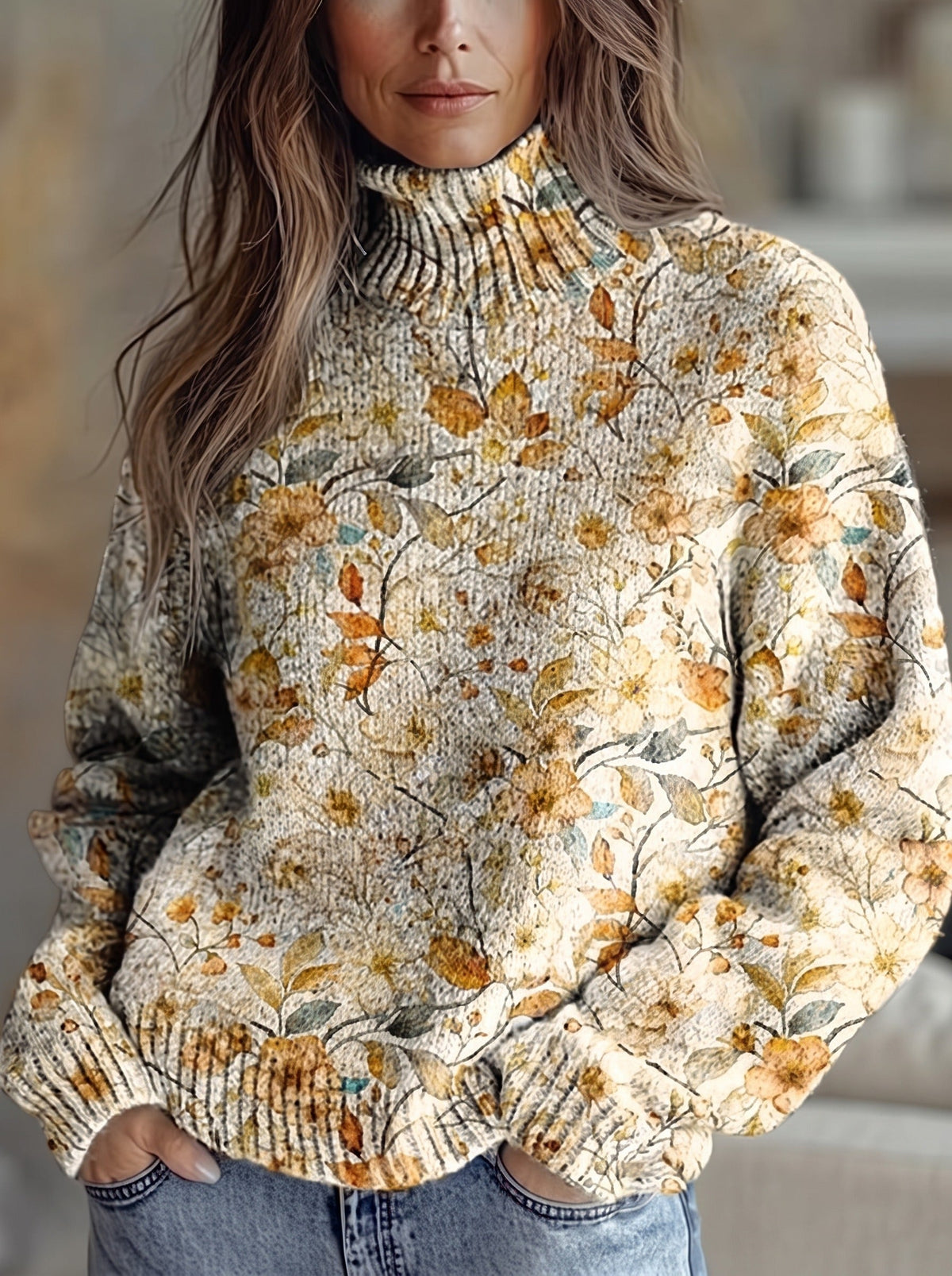 Autumn Meadow Turtleneck