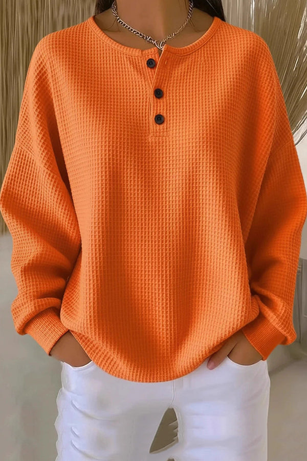 Willa | Cozy Waffle Knit Pullover