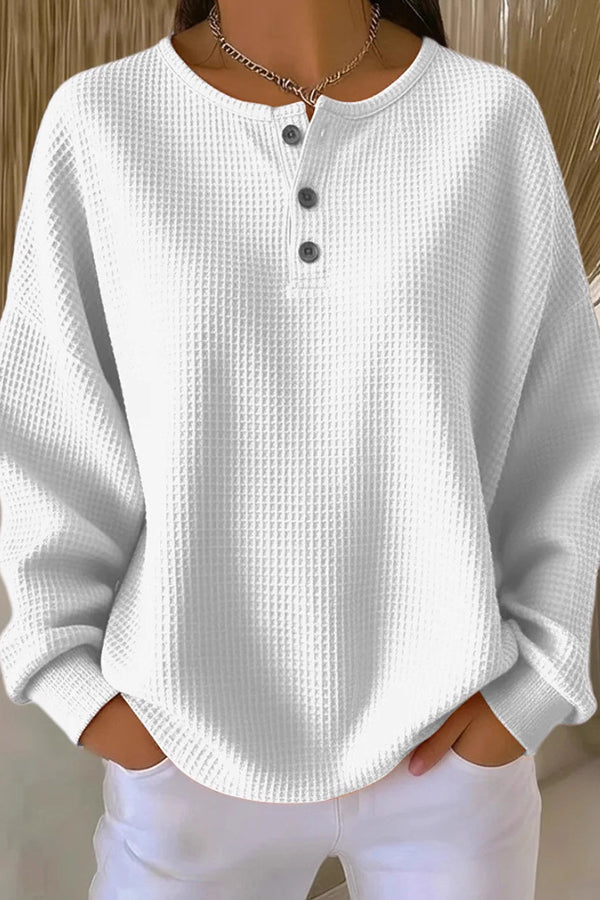Willa | Cozy Waffle Knit Pullover